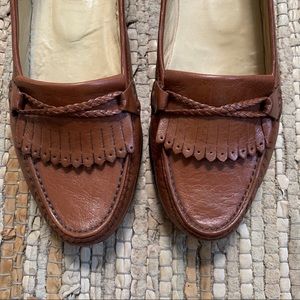 Vintage Bally Margy Brown Leather Loafers